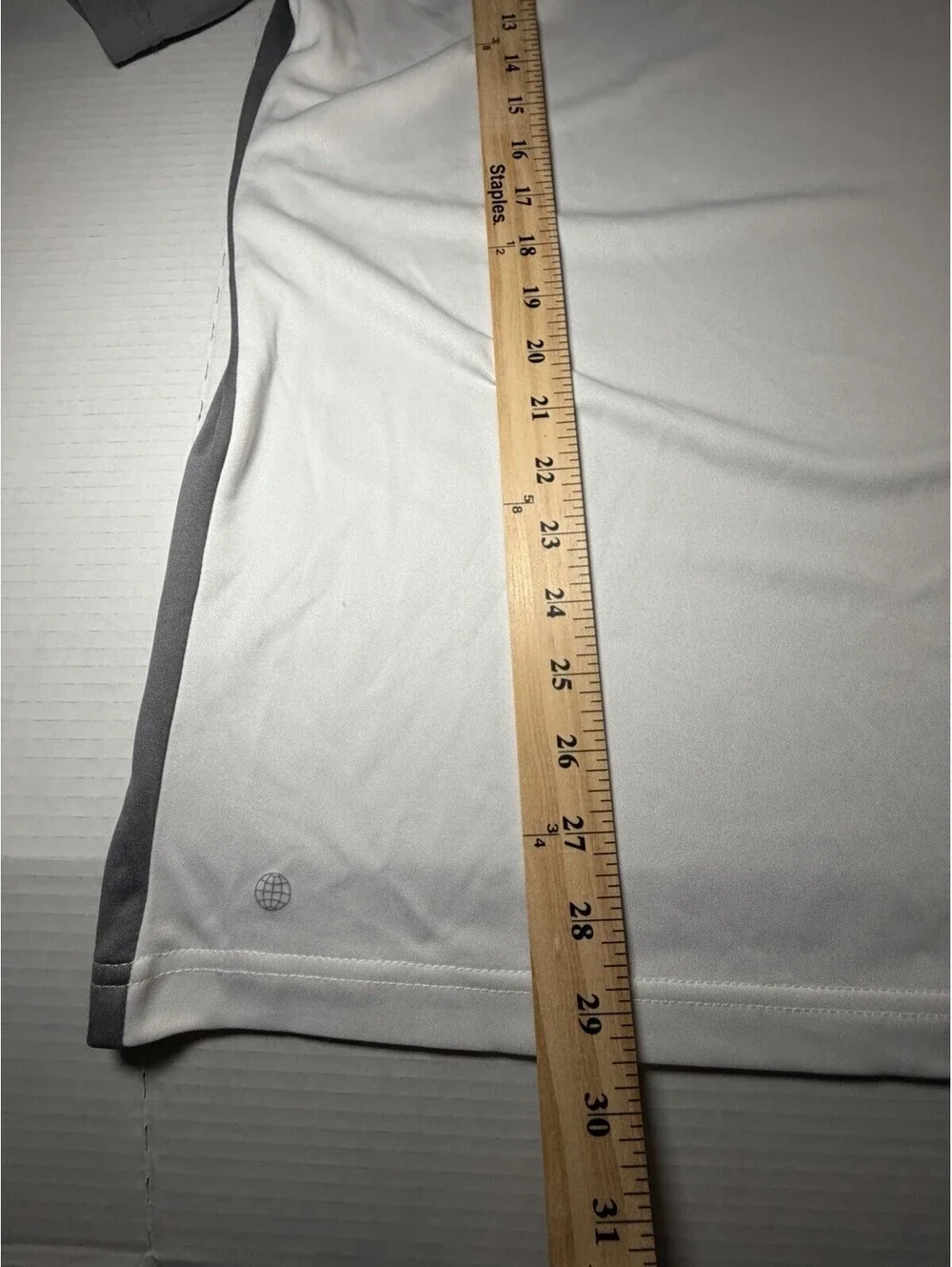 Adidas Aeroready White Gray Short Sleeve Polo Shirt NEW Large Tall LT
